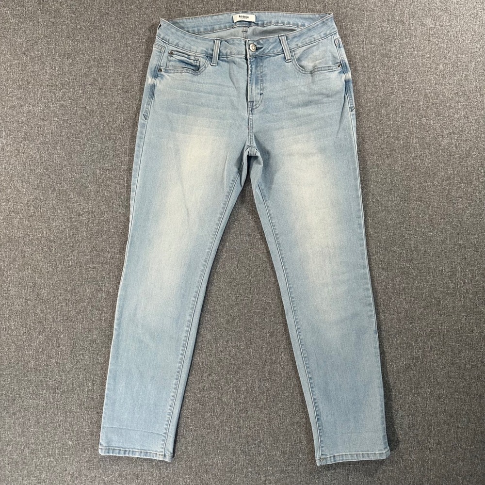 Kensie Jeans Womens 8 Light Wash Denim Skinny Slim Leg Stretch Blue Pants 👖